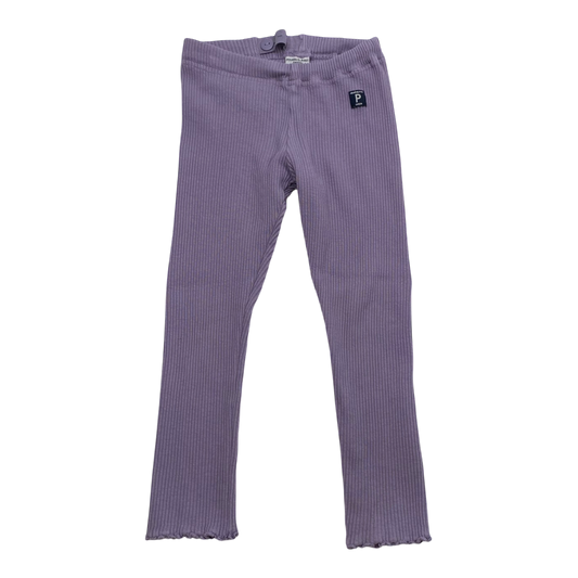 Polarn O. Pyret rib leggings, lavender | 104cm