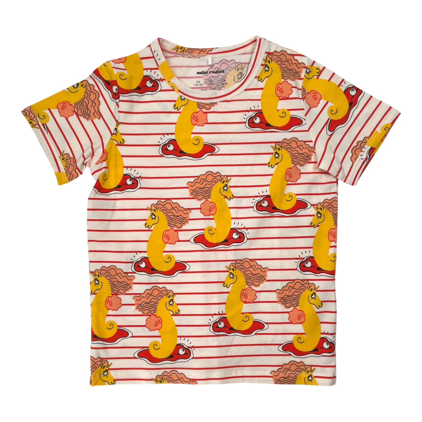 Mini Rodini t-shirt, sea horse | 116/122cm