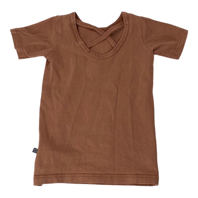 Kaiko cross t-shirt, brown sugar | 98/104cm