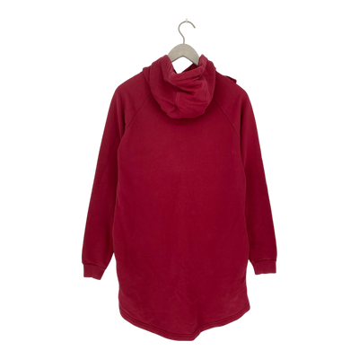 Riva Clothing long hoodie, red | unisex XS