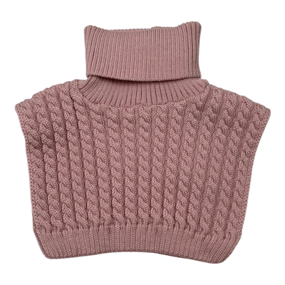 Metsola wool neck warmer, pink | 4-7y