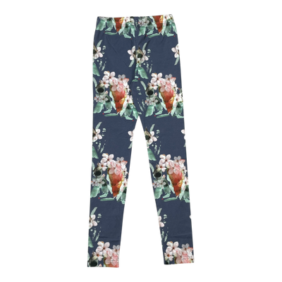 Kaiko leggings, blue blossom | 146/152cm