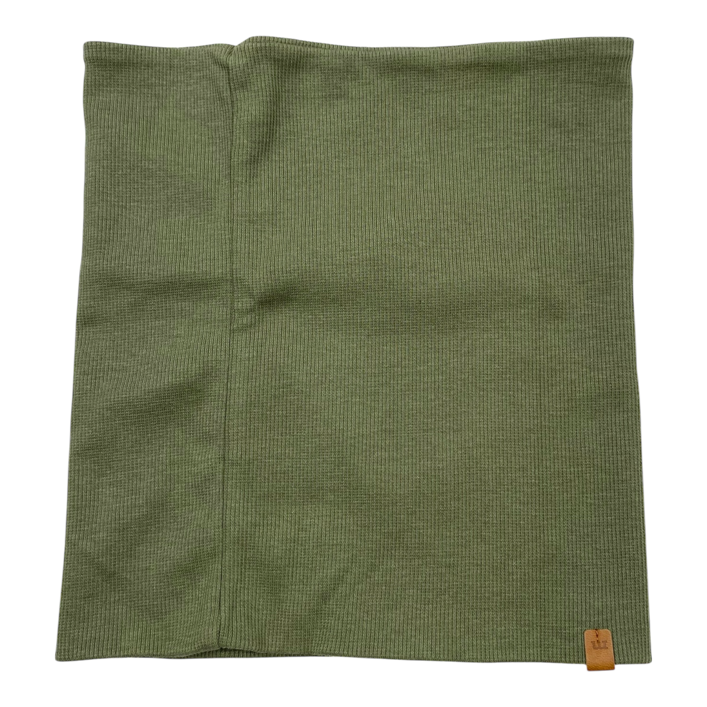 Metsola rib tube scarf, moss green | onesize
