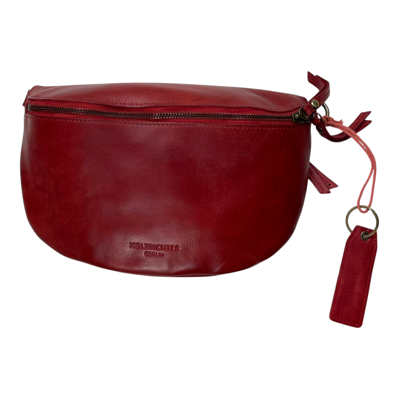 Holzrichter leather bum bag, red