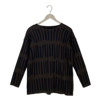 Ritva Falla merino sweater, brown | woman S