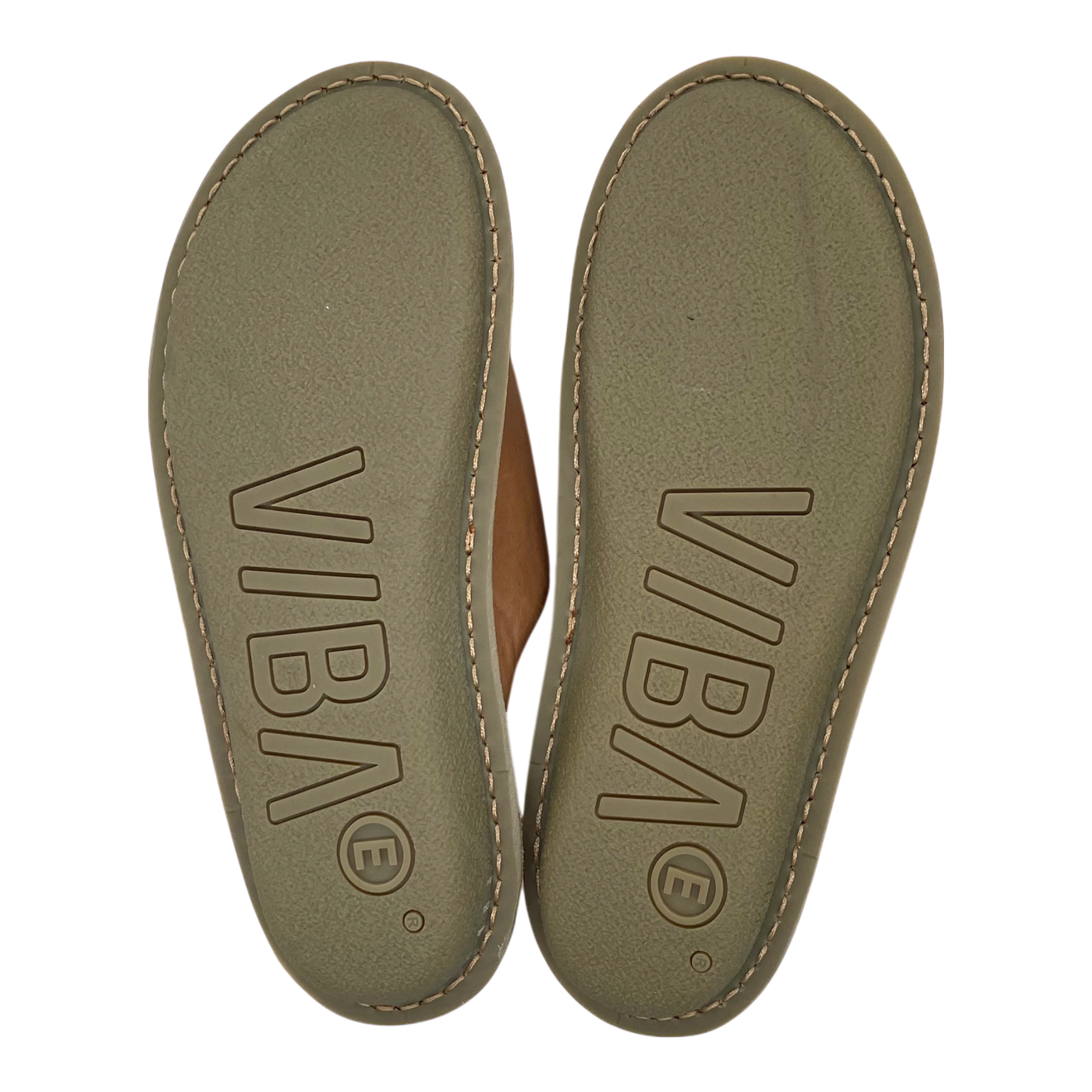 VIBAe Roma leather slippers, fawn tan | 45