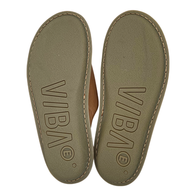VIBAe Roma leather slippers, fawn tan | 45