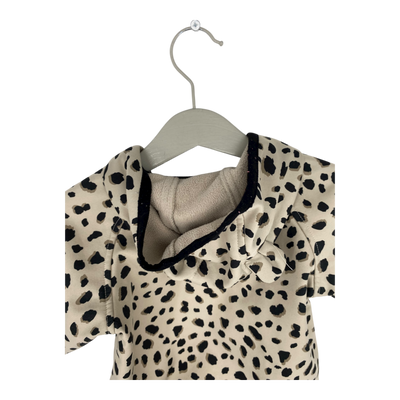 Polarn O. Pyret animal ear softshell overall, beige | 74cm