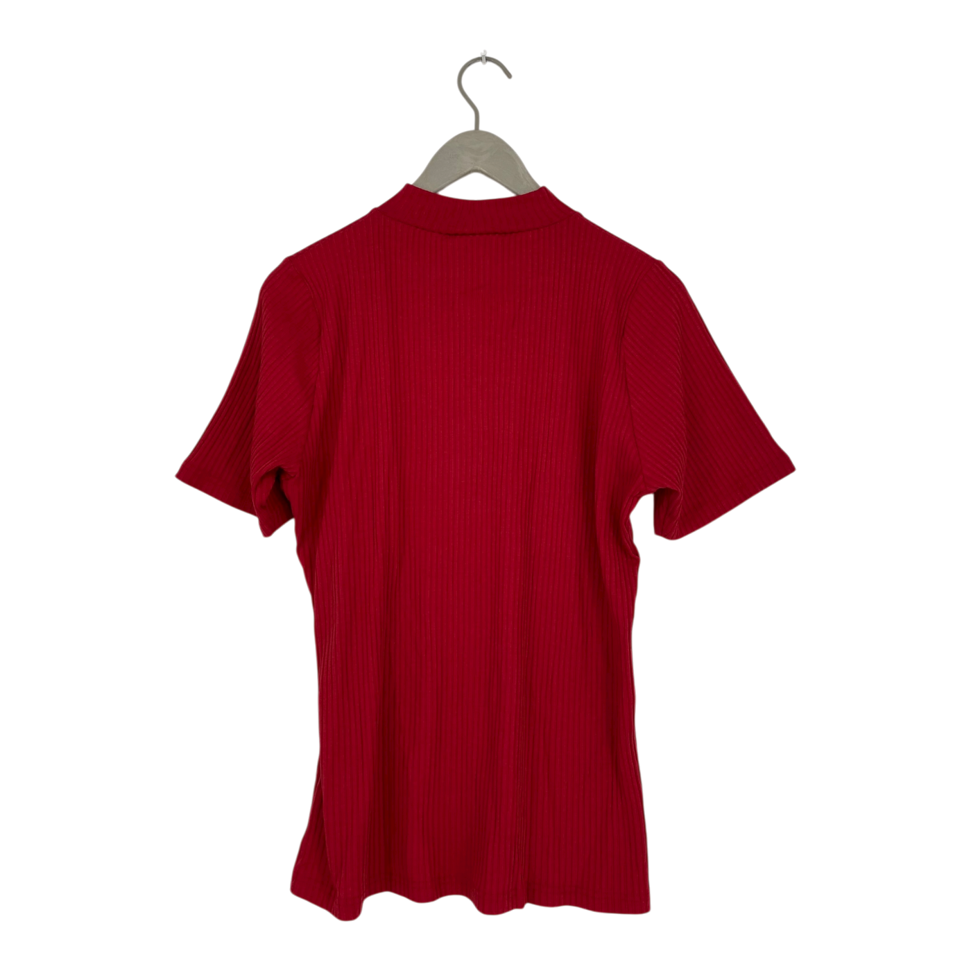 Toive rib t-shirt, red | woman 2XL