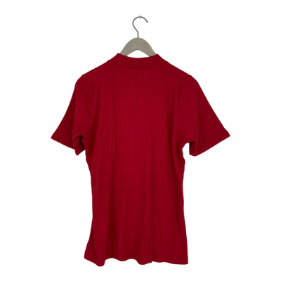 Toive rib t-shirt, red | woman 2XL
