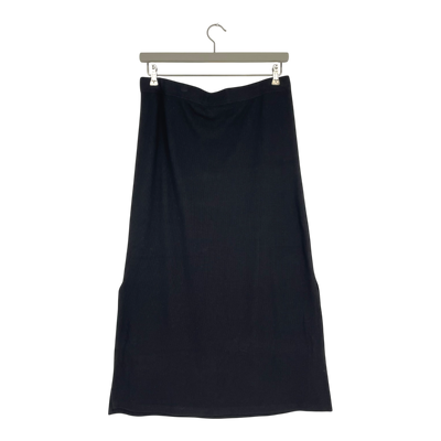 Dedicated ribbed skirt, black | woman XL