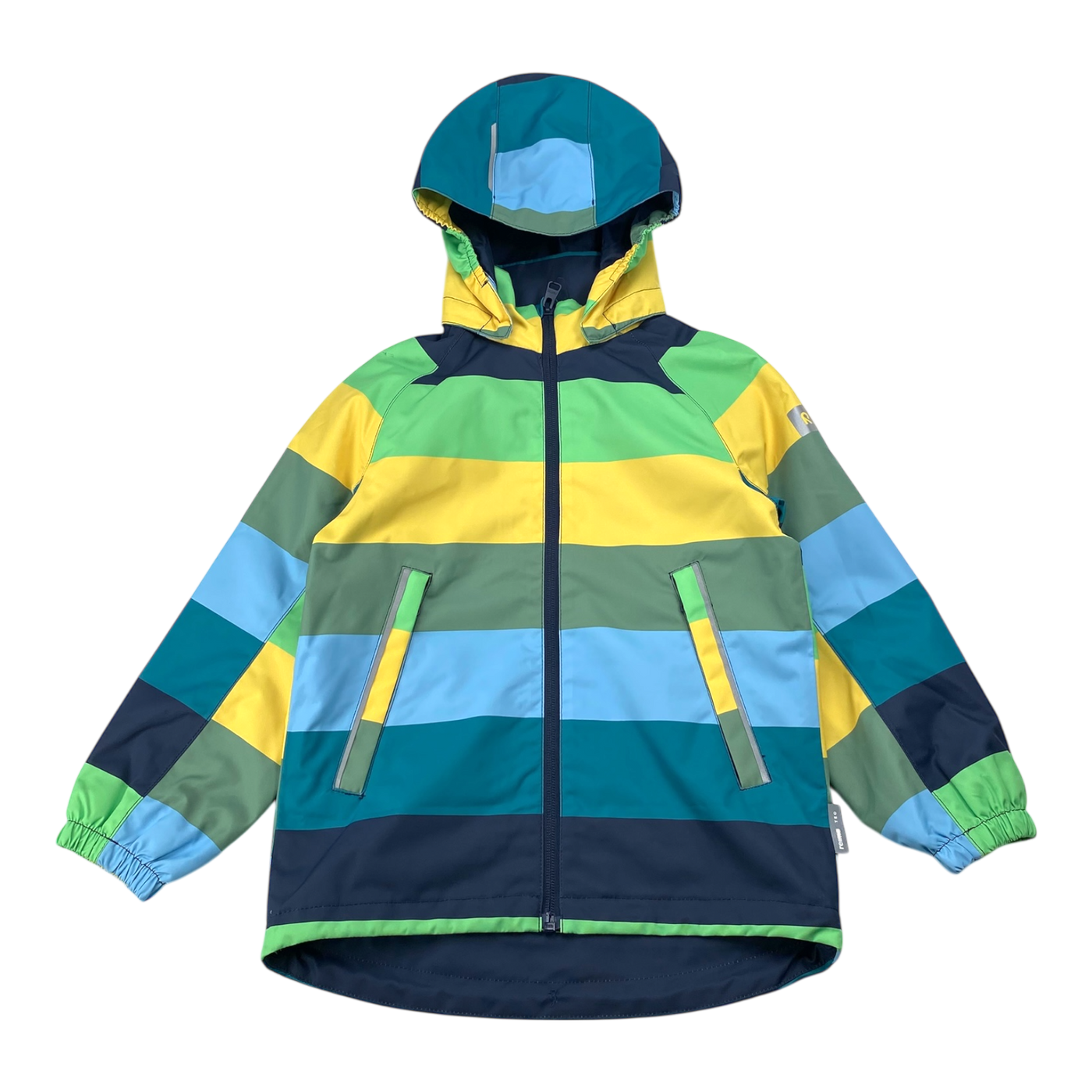 Reima finbo midseason jacket, stripes | 116cm