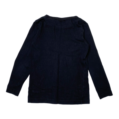Mainio chimp shirt, black | 110/116cm