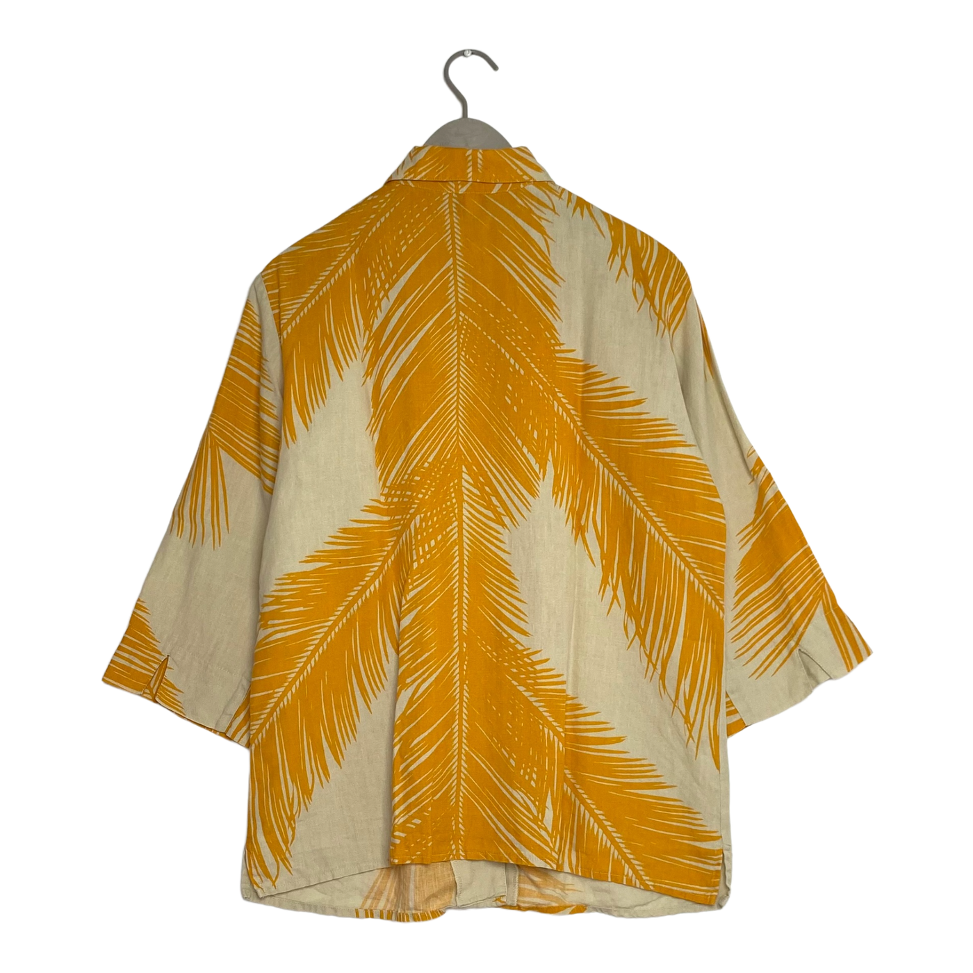 Marimekko linen shirt, orange | woman 38