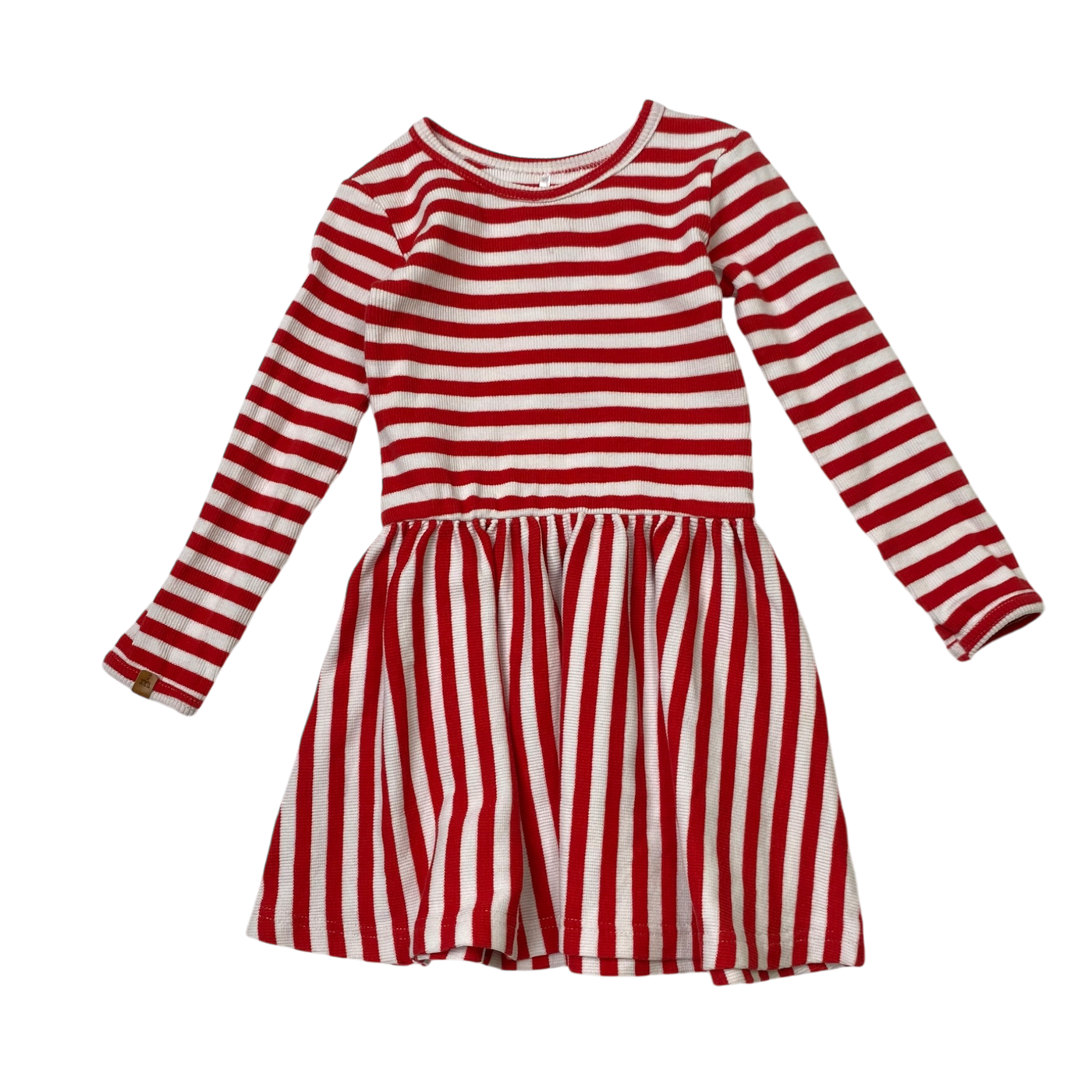 Metsola rib dress, stripes |  86/92cm