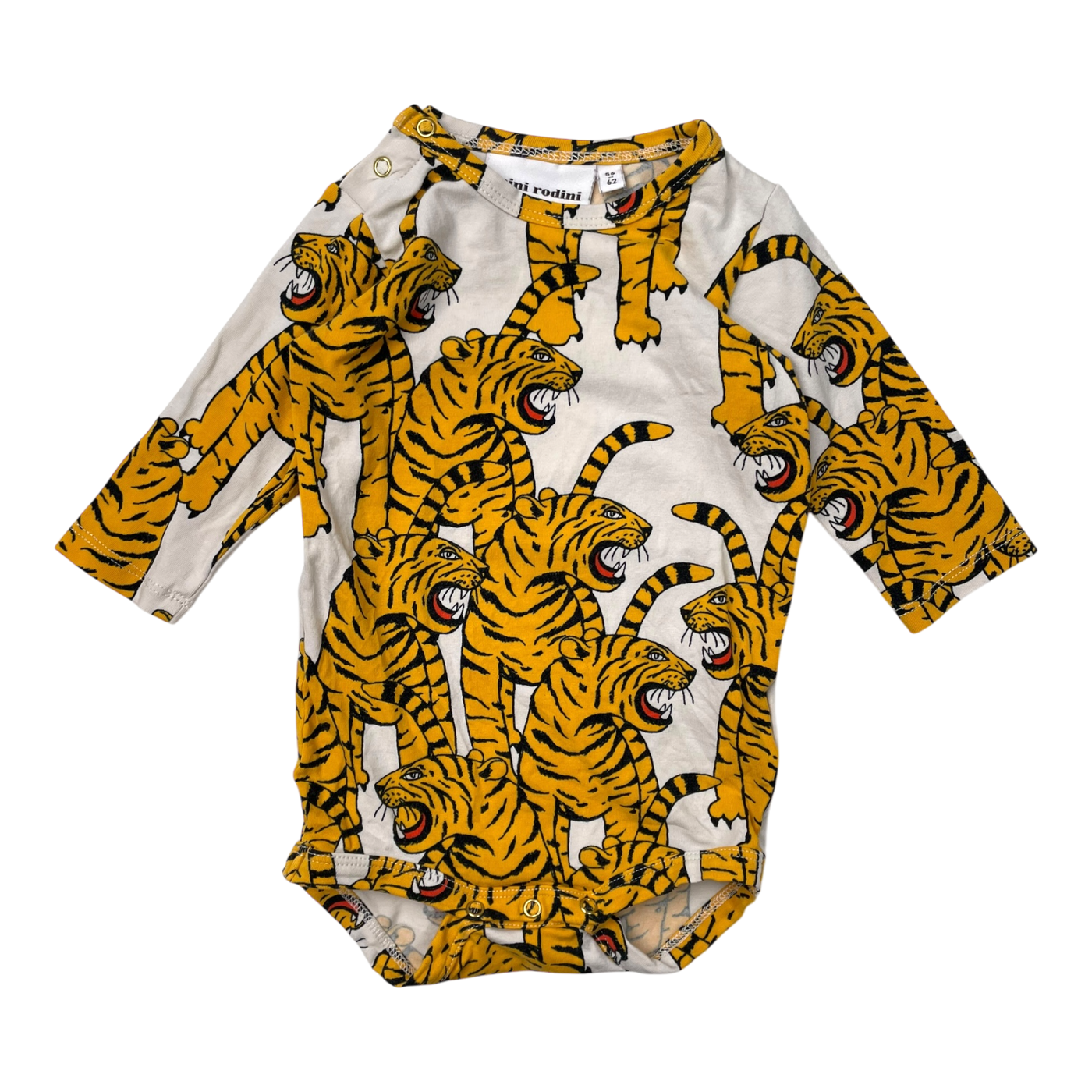 Mini Rodini body, tigers | 56/62cm