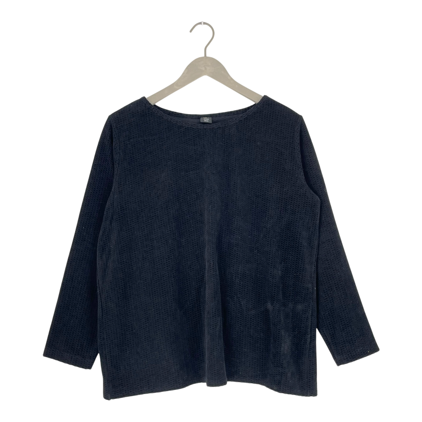 Yo Zen velour shirt, black | woman M/L