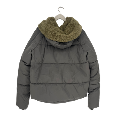 Embassy of Bricks and Logs Leicester puffer jacket, black olive | woman S