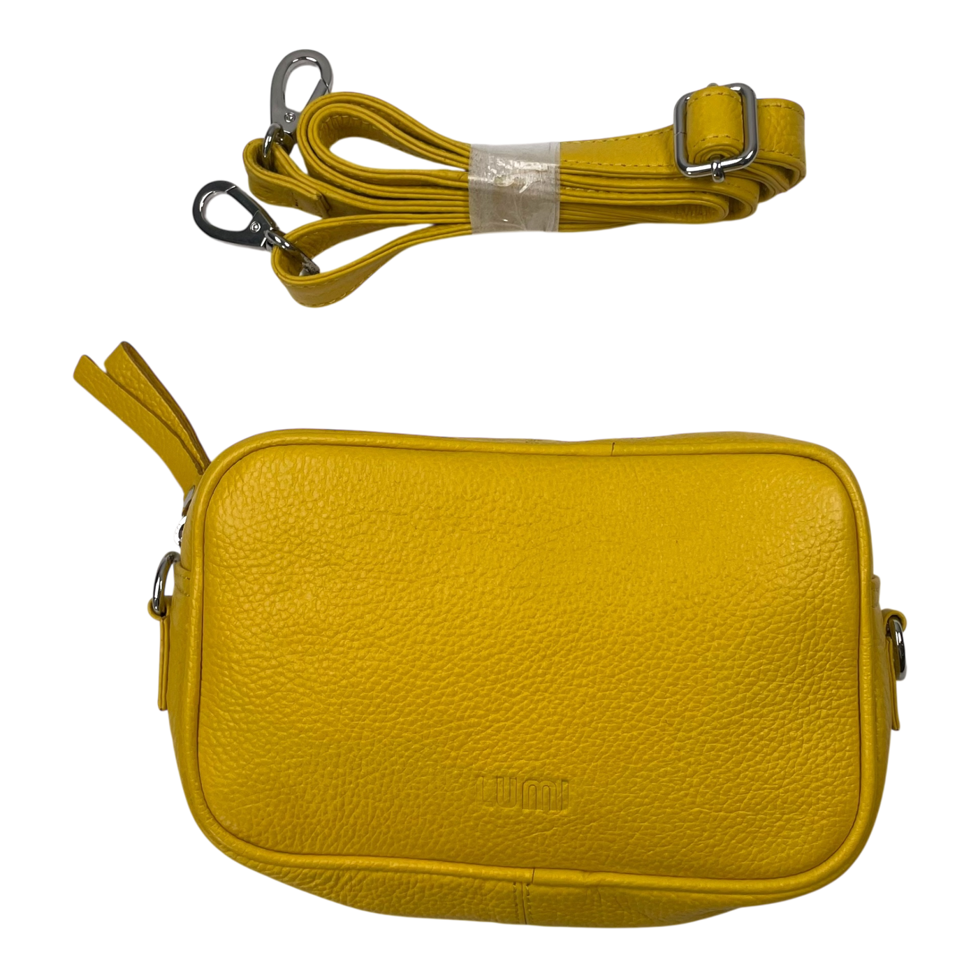 LUMI east-west crossbody bag, yellow