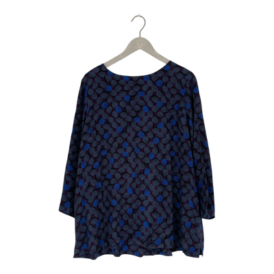 Ritva Falla silk shirt, abstract | woman XL