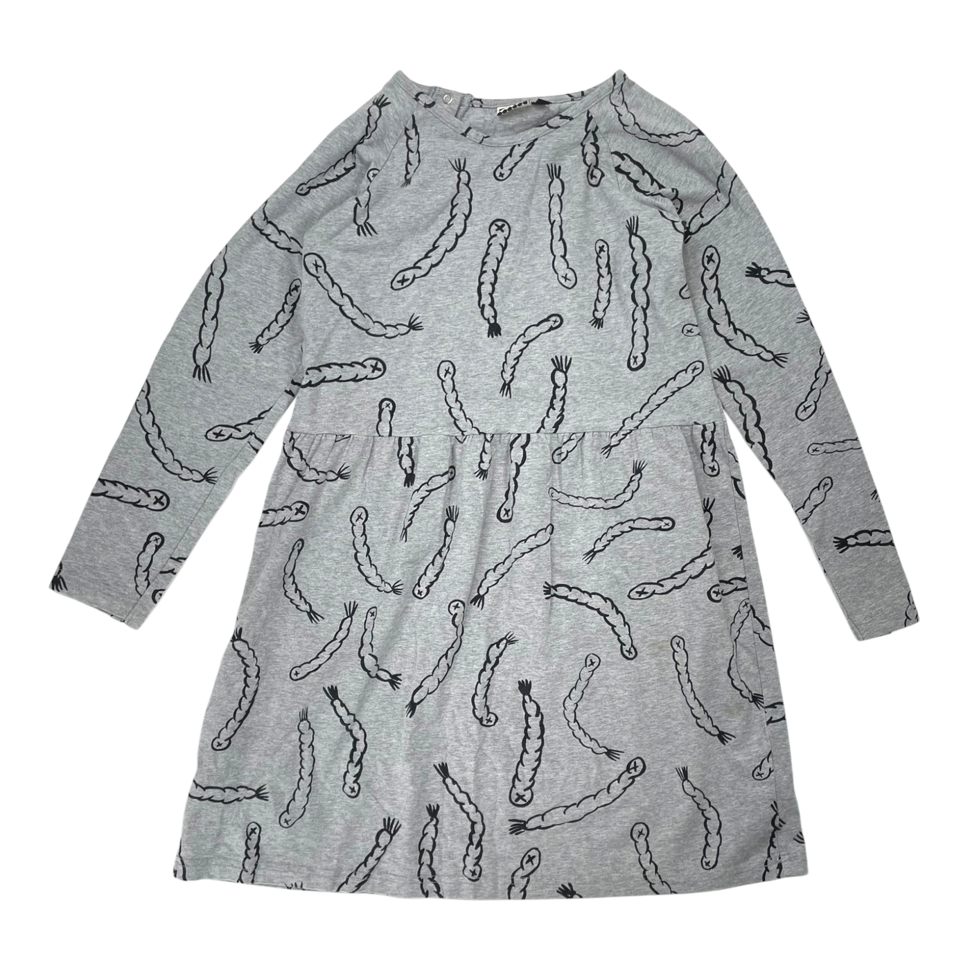 Papu tricot dress, grey | 134/140cm