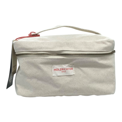 Holzrichter canvas toiletry bag, cream