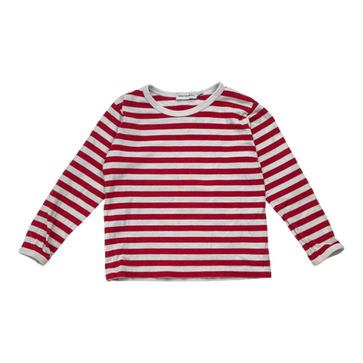 Marimekko tasaraita shirt, red | 104/110cm