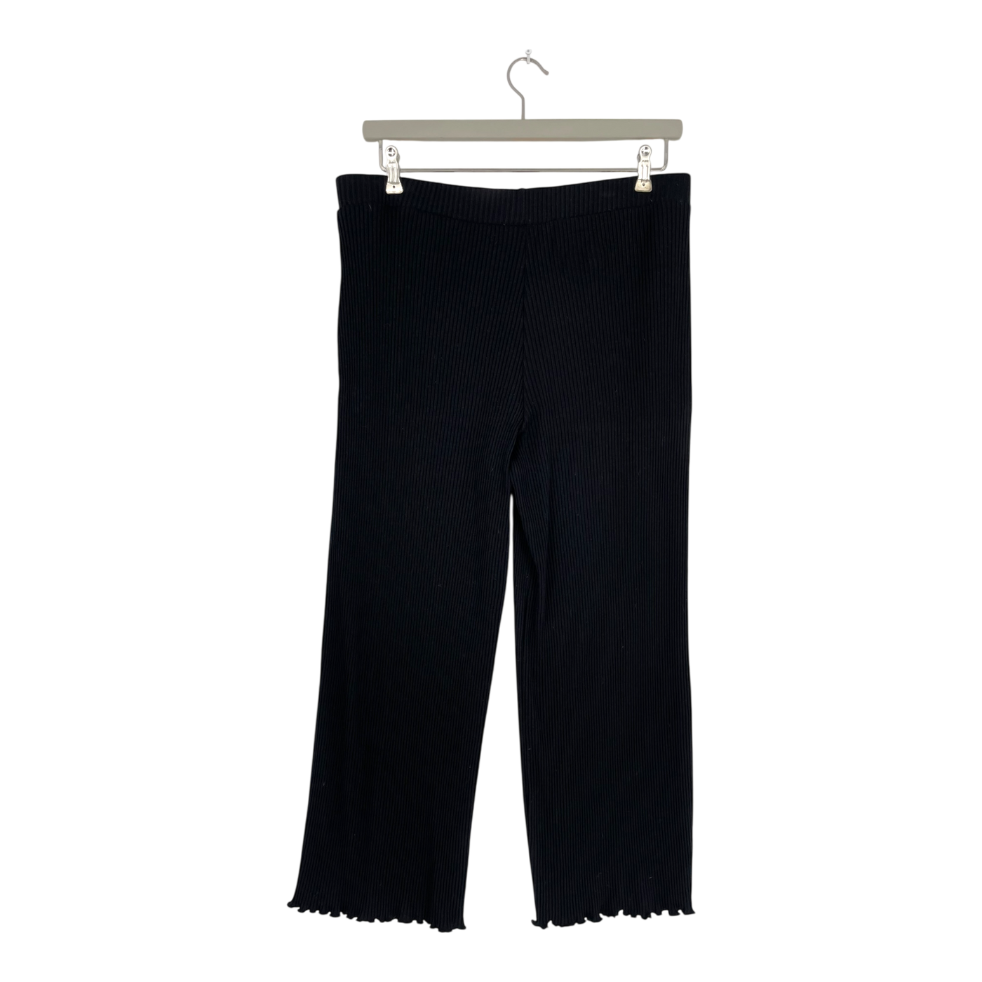 Toive wide rib tricot pants, black | woman XL