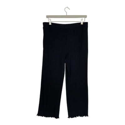 Toive wide rib tricot pants, black | woman XL