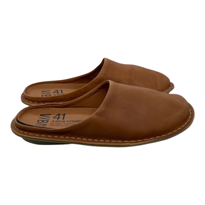 VIBAe Roma leather slippers, cognac brown | 38