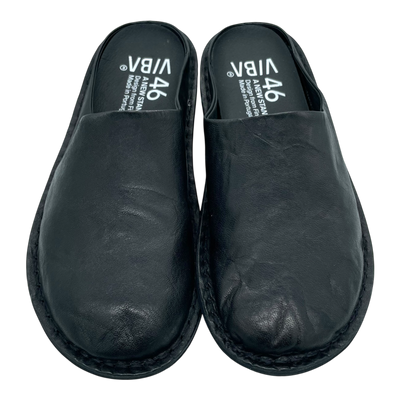 VIBAe Roma leather slippers, preto black | 46