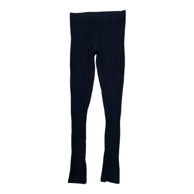 Mainio rib leggings, black | 146/152cm