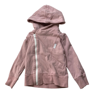 Gugguu zipper hoodie, pink | 92cm