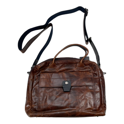 Harold's Bags ‭leather briefcase, cognac