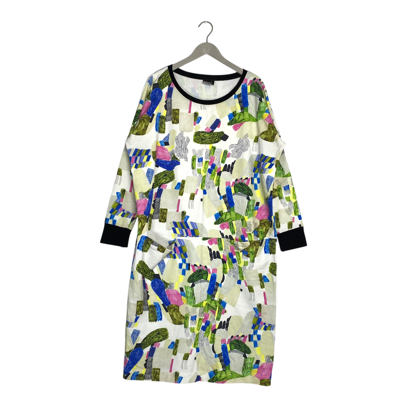 Papu giant split dress, graphic | woman L