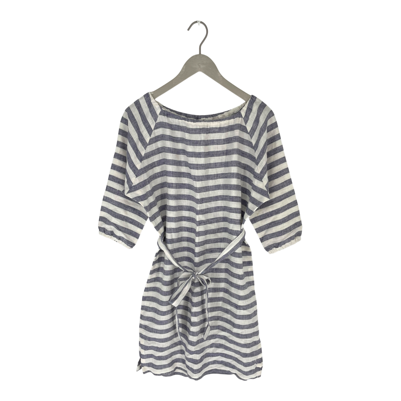 Bypias linen dress, stripes | woman XS/S