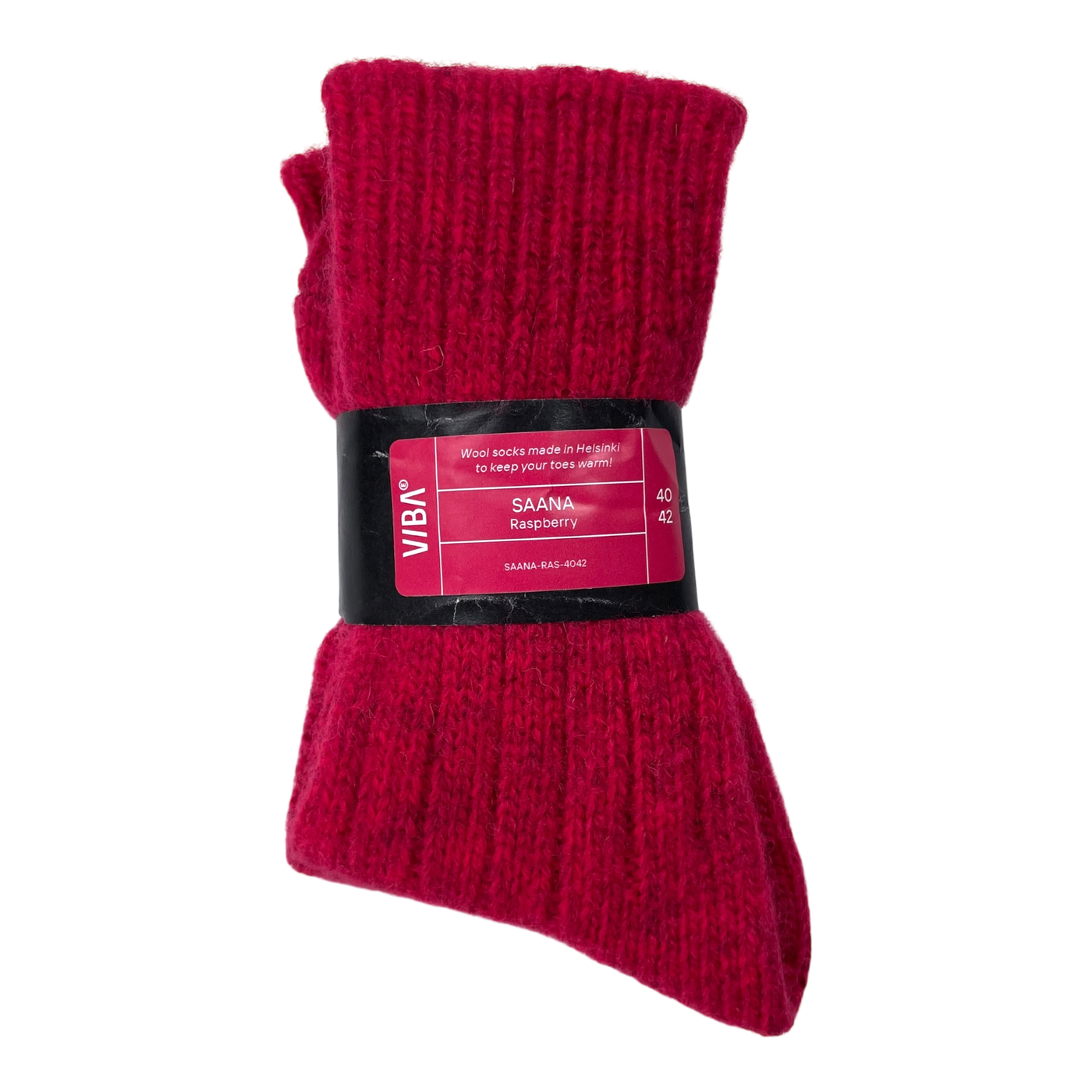 VIBAe Saana wool socks, raspberry | 40-42