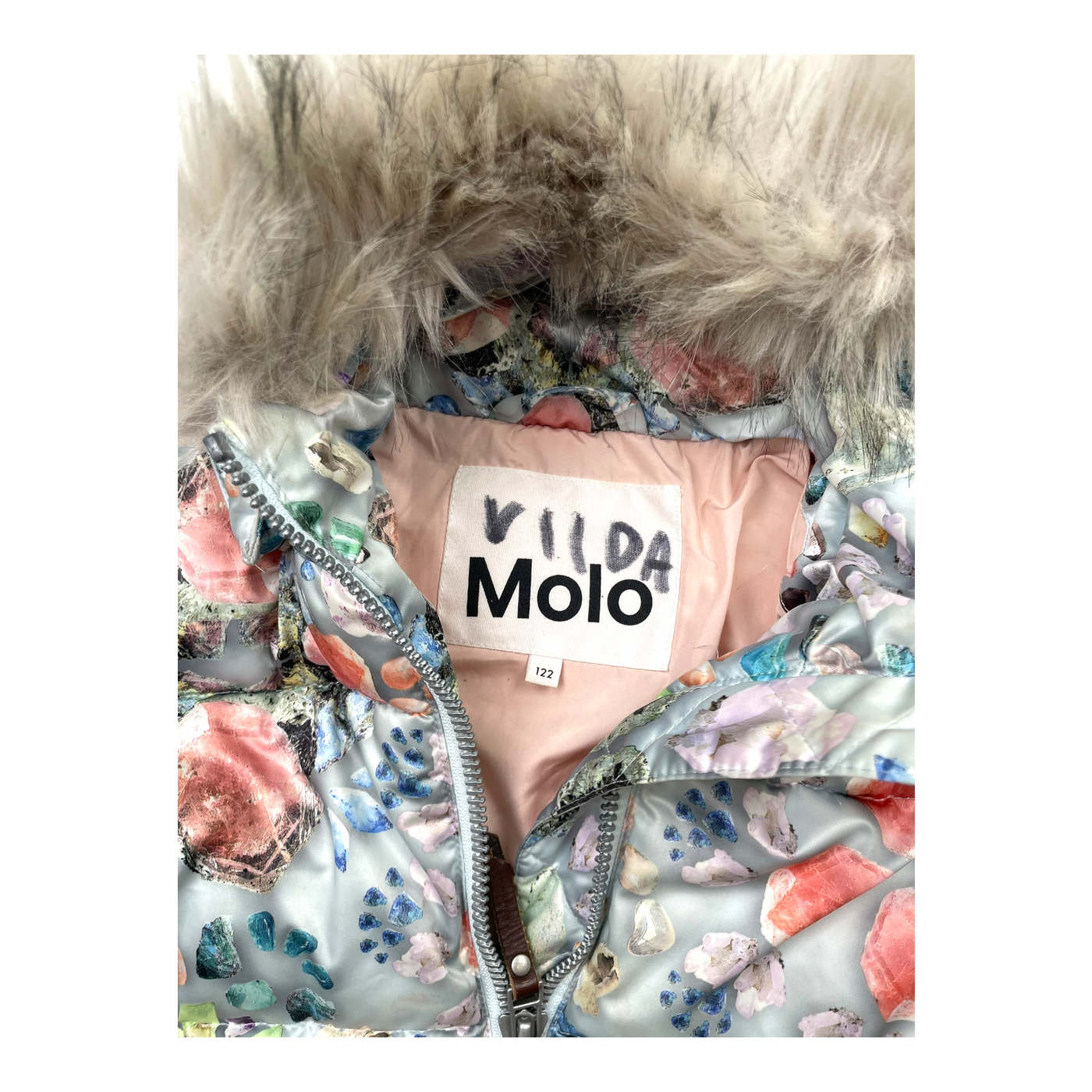Molo hera winter jacket, crystals | 122cm