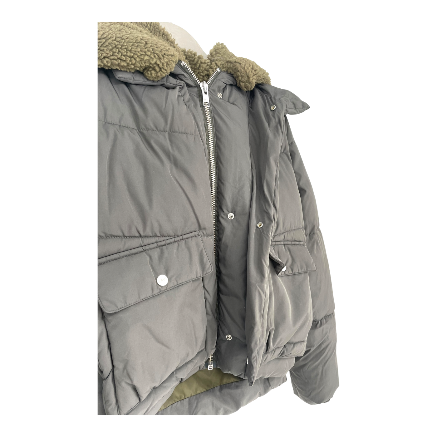 Embassy of Bricks and Logs Leicester puffer jacket, black olive | woman S
