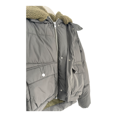 Embassy of Bricks and Logs Leicester puffer jacket, black olive | woman S