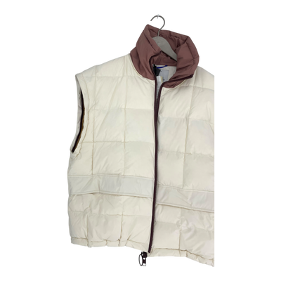 Embassy of Bricks and Logs Nonsan puffer jacket, off white/rose | unisex L