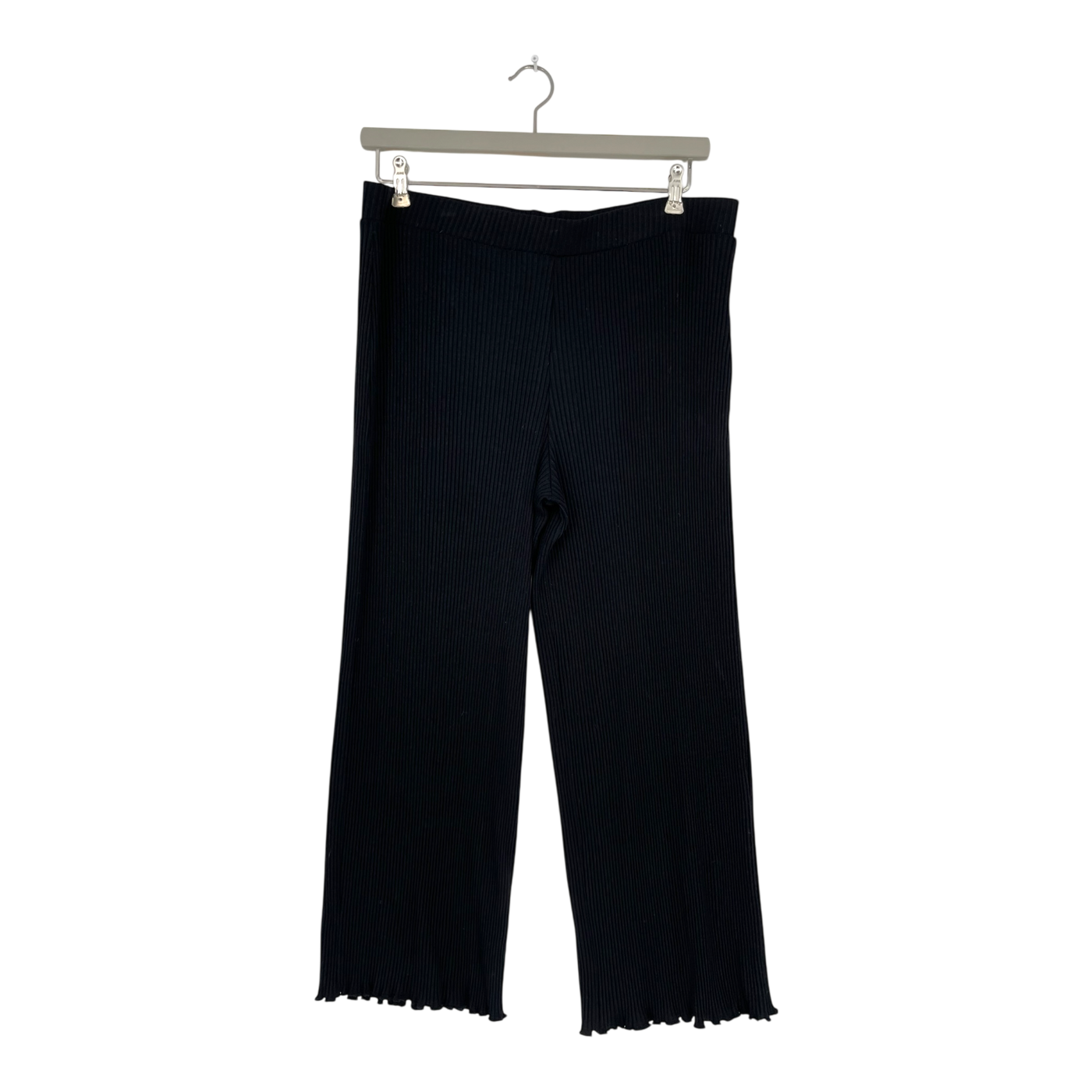 Toive wide rib tricot pants, black | woman XL