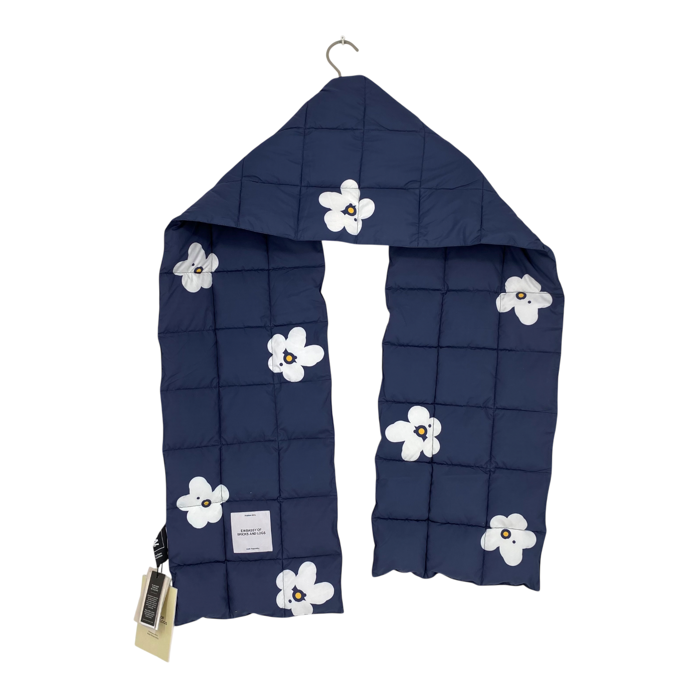 Embassy of Bricks and Logs dubbo puffer scarf, flowers