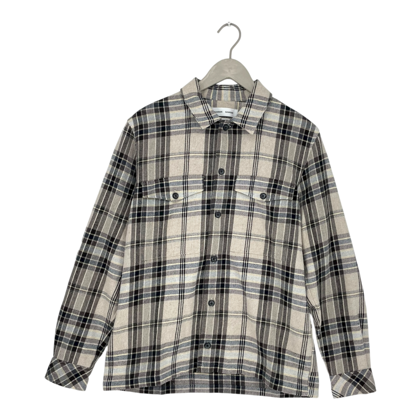 Samsøe Samsøe button shirt, beige | man L