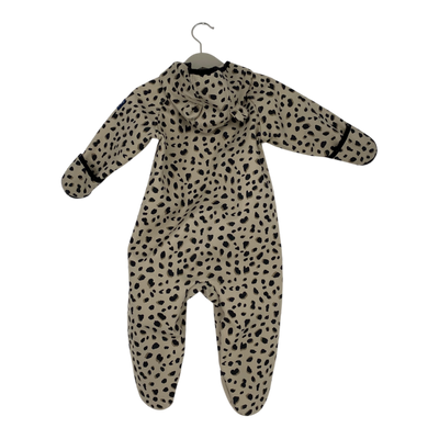 Polarn O. Pyret animal ear softshell overall, beige | 74cm