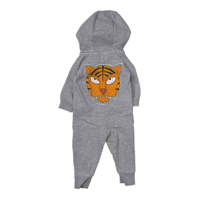 Mini Rodini sweat jumpsuit, grey | 56/62cm