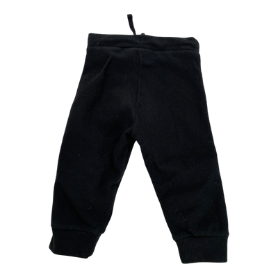 Mini Rodini fleece pants, black | 68/74cm