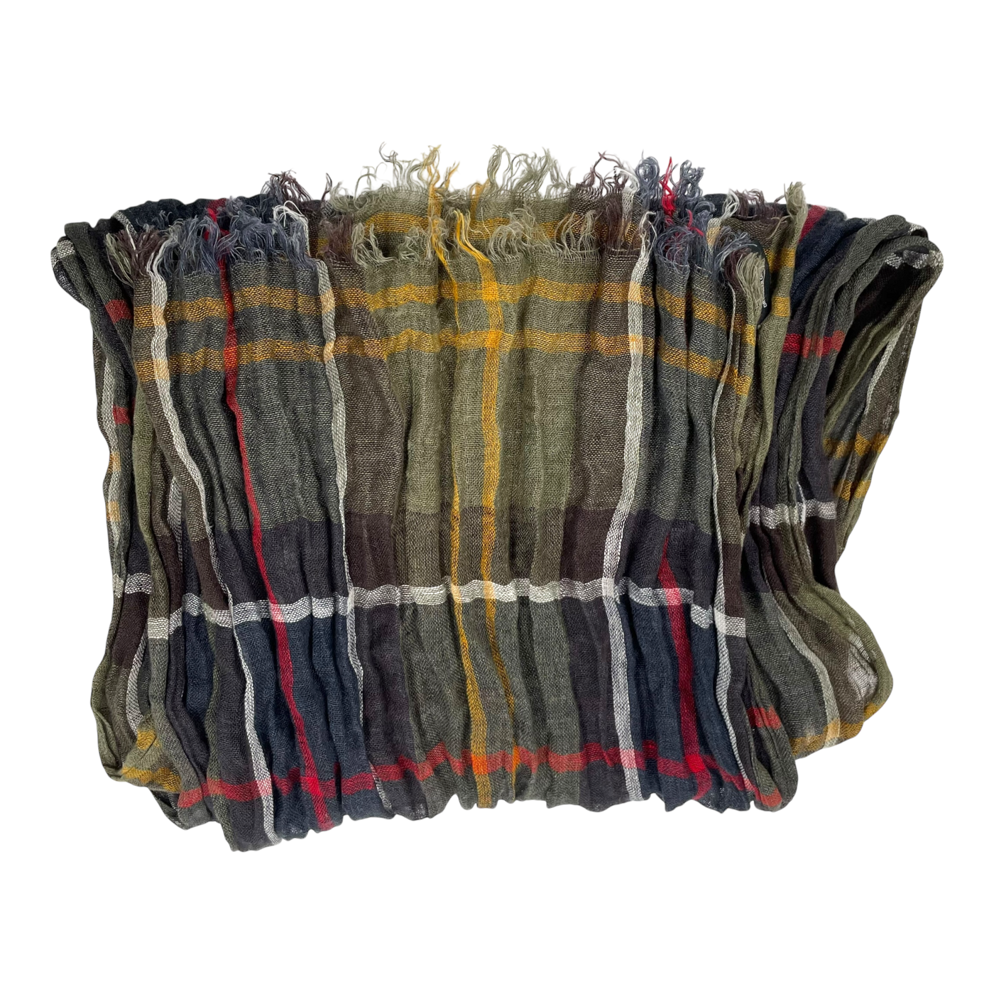 Barbour linen scarf, multicolor