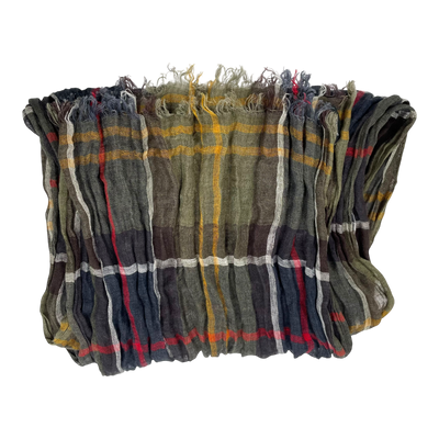 Barbour linen scarf, multicolor