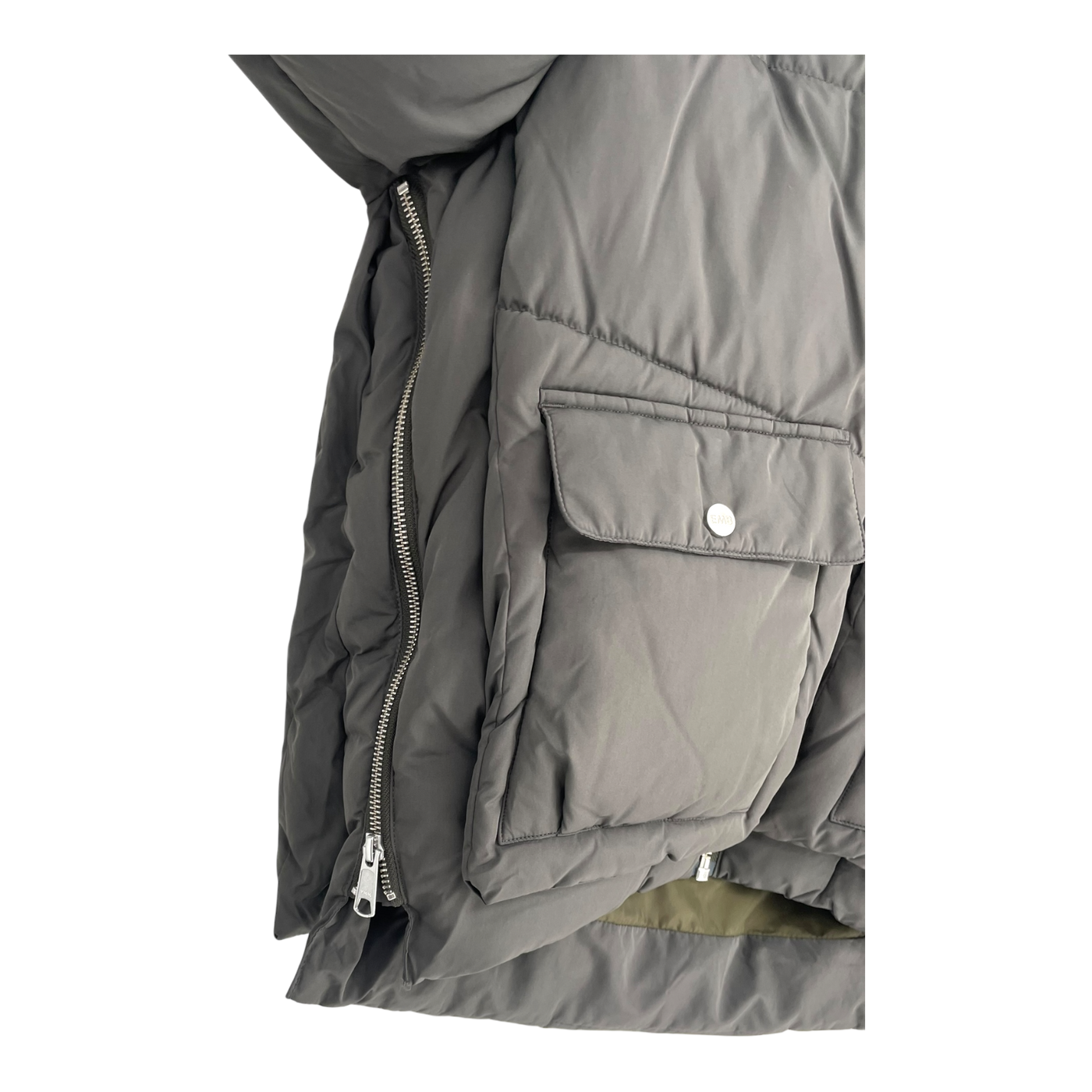 Embassy of Bricks and Logs Leicester puffer jacket, black olive | woman S